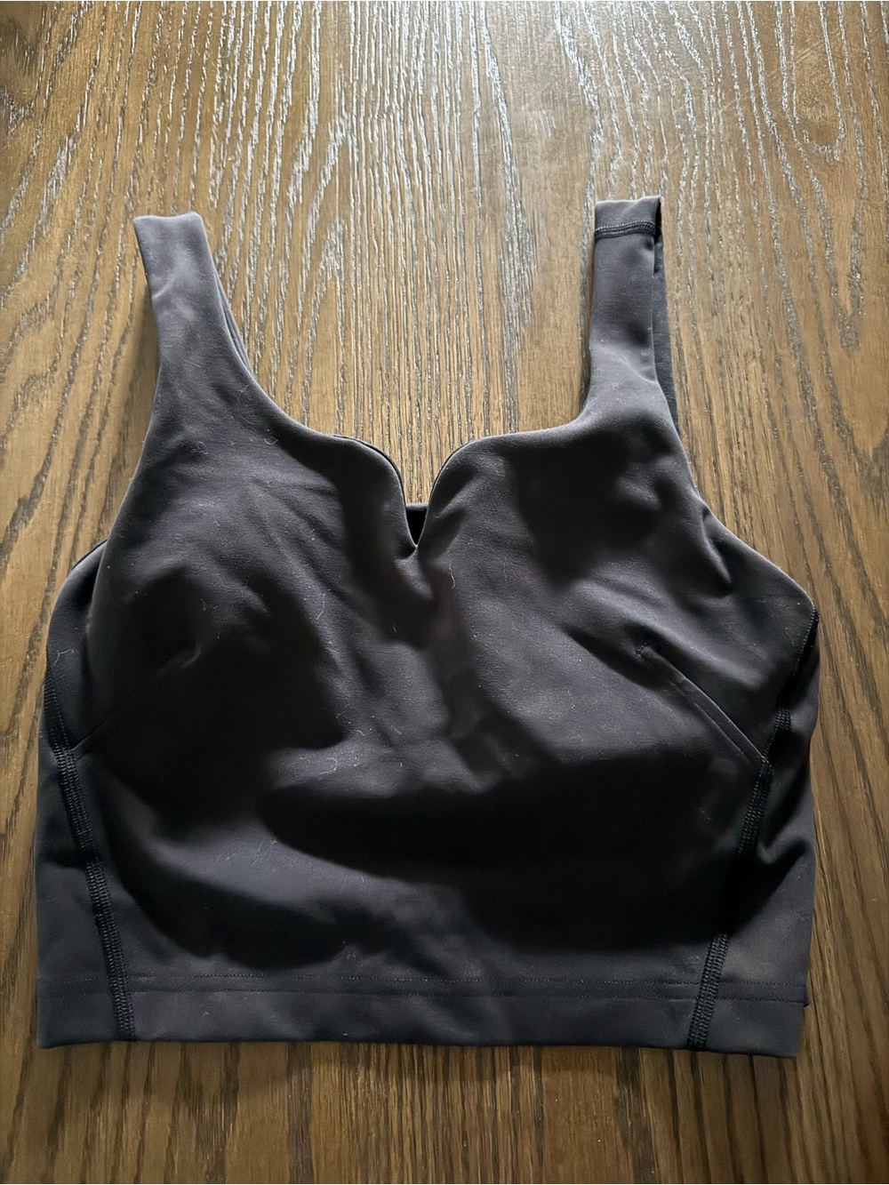 Longline Sports Bra in Black